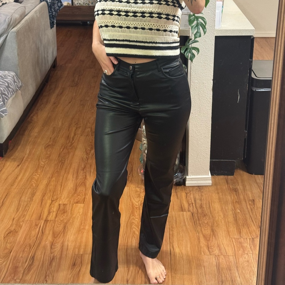 Black Leather Pants